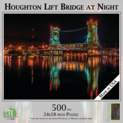 HOUGHTON LIFT BRIDGE AT NIGHT