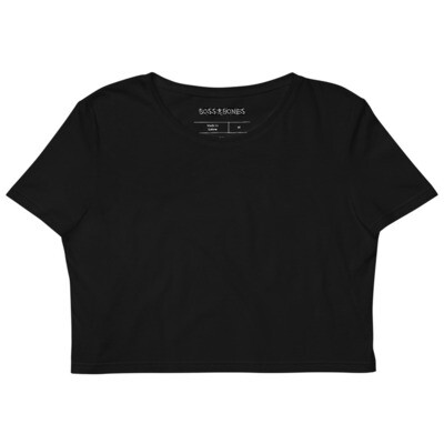 Boss Bones Black Organic Crop Top