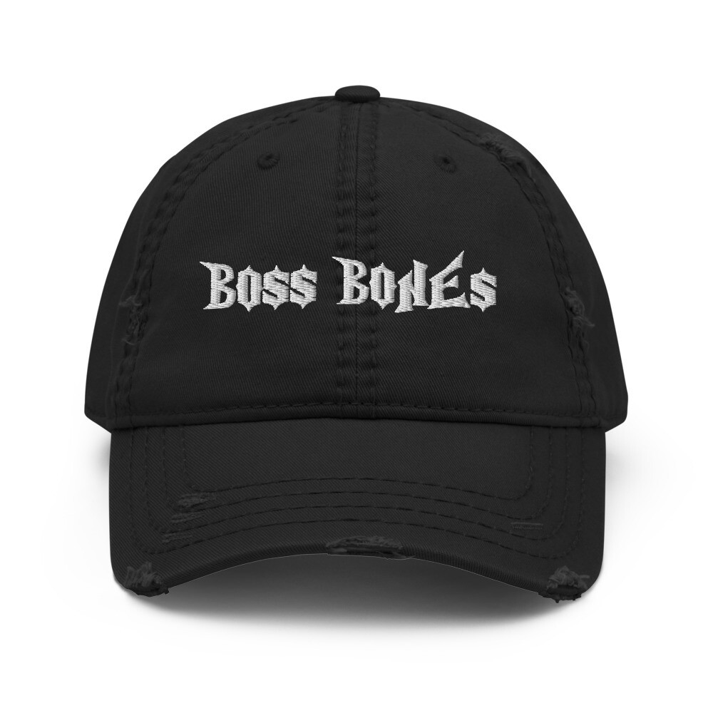 Boss Bones Distressed Dad Hat