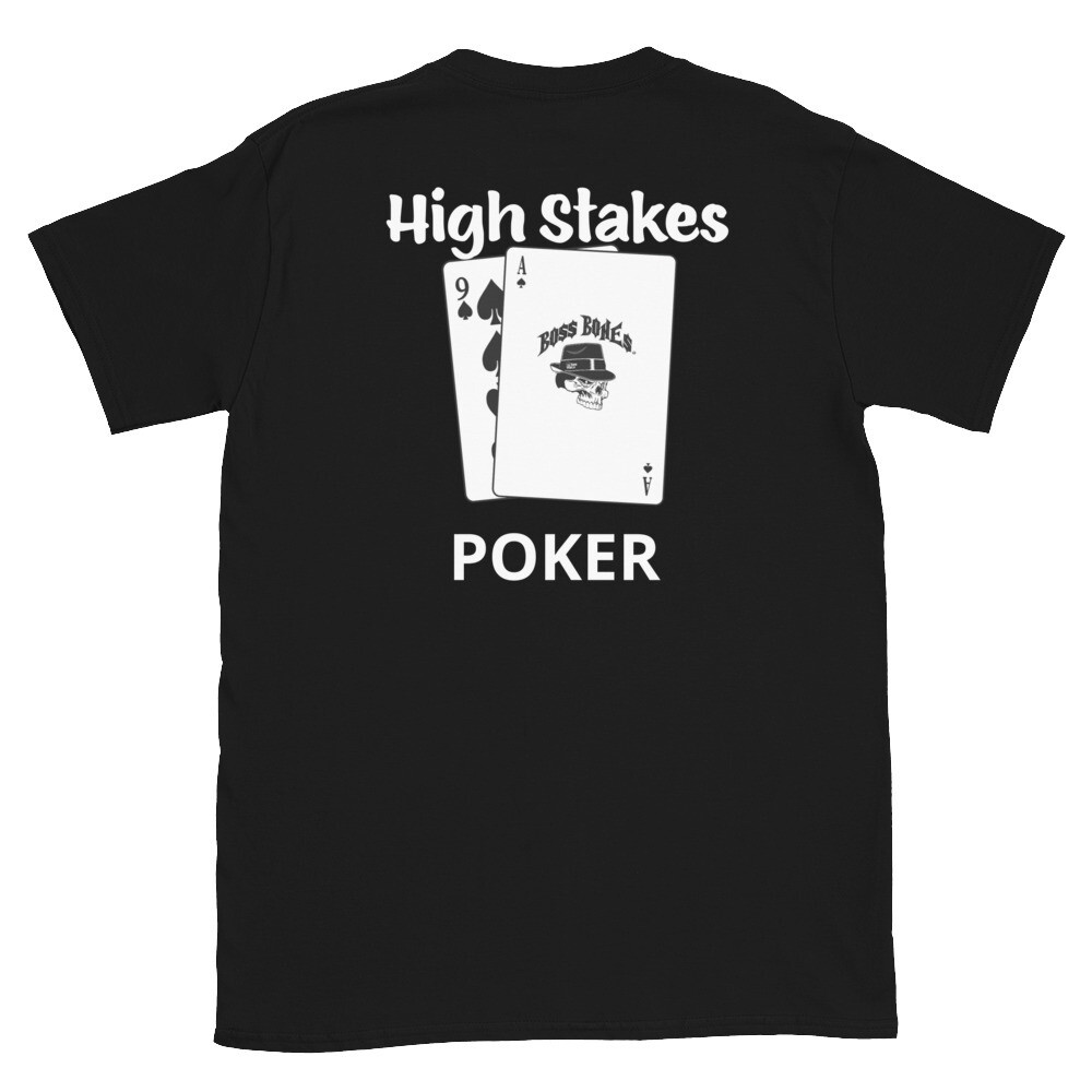 Boss Bones High Stakes Poker Short-Sleeve Unisex T-Shirt