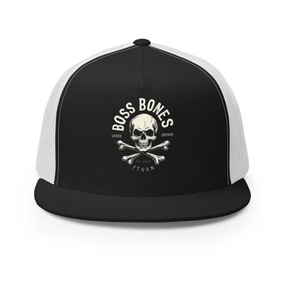 Boss Bones Underground Skull Trucker Cap