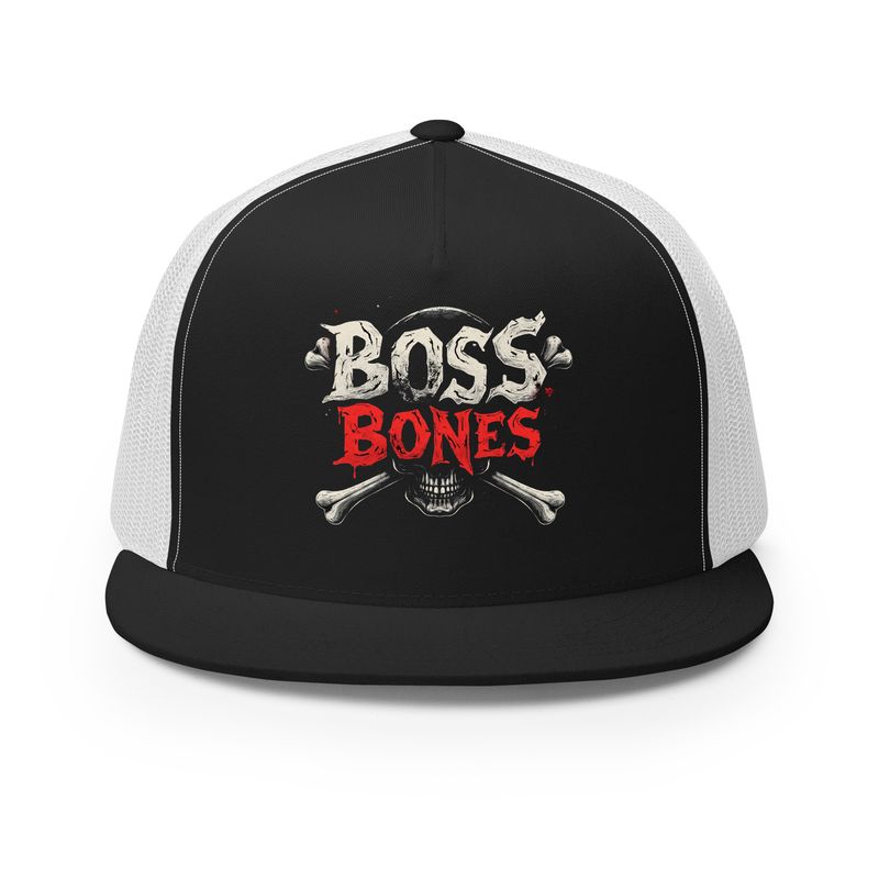 Boss Bones Skull &amp; Bones Trucker Cap
