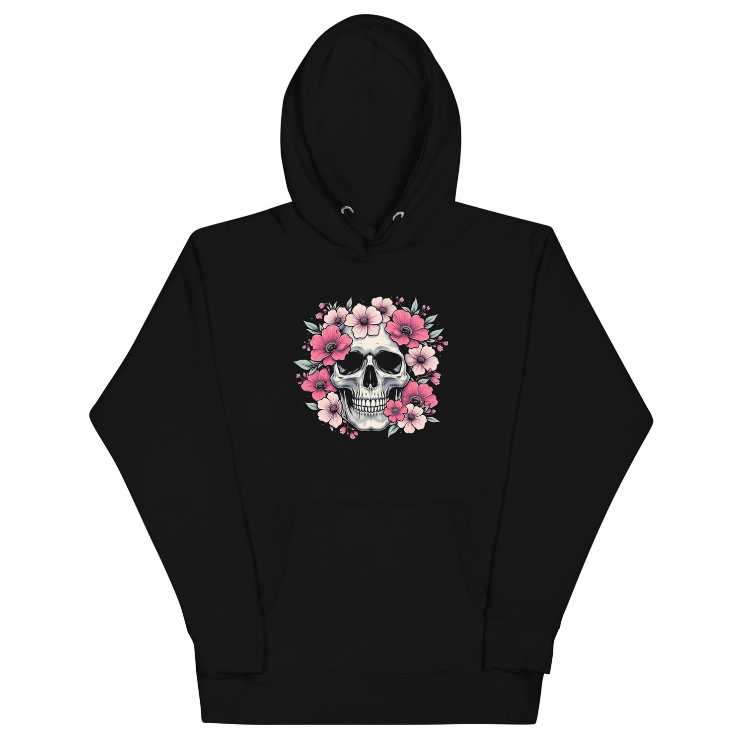 Boss Bones Skull Flower Power Unisex Hoodie