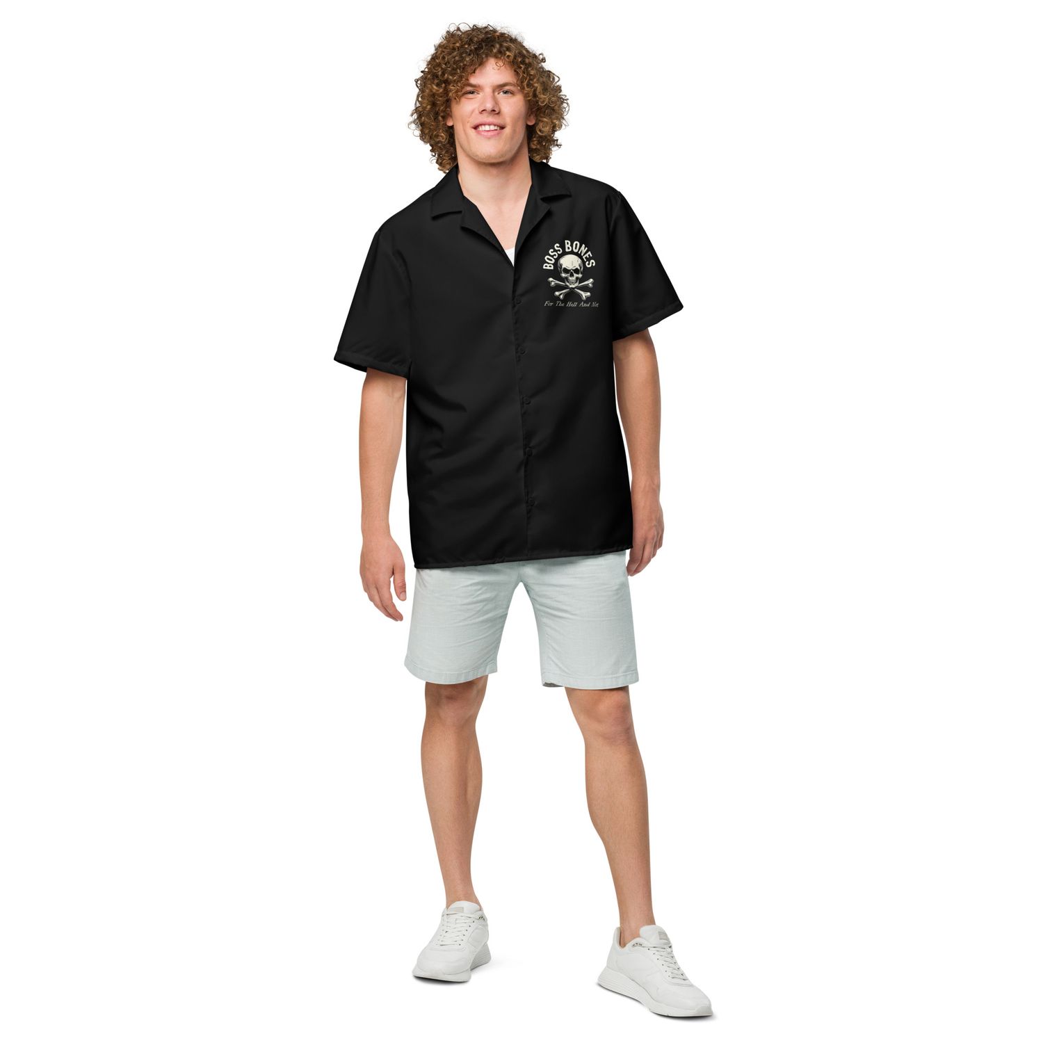 Black Boss Bones Underground Button-Up Shirt