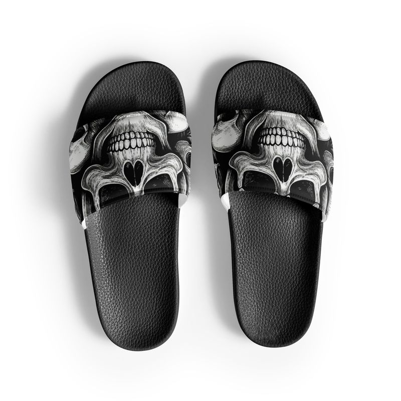 Boss Bones Men’s Slides – Cool Skull Print