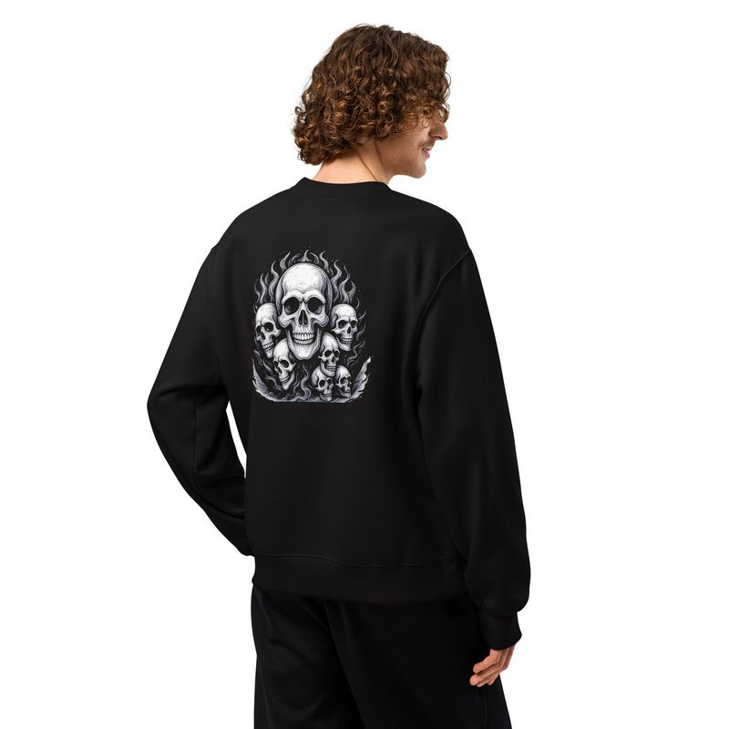 Boss Bones Skull Abyss heavyweight sweatshirt