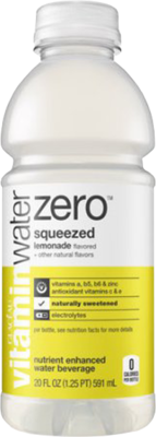 12ct Vitamin Water Zero Squeezed 20 oz