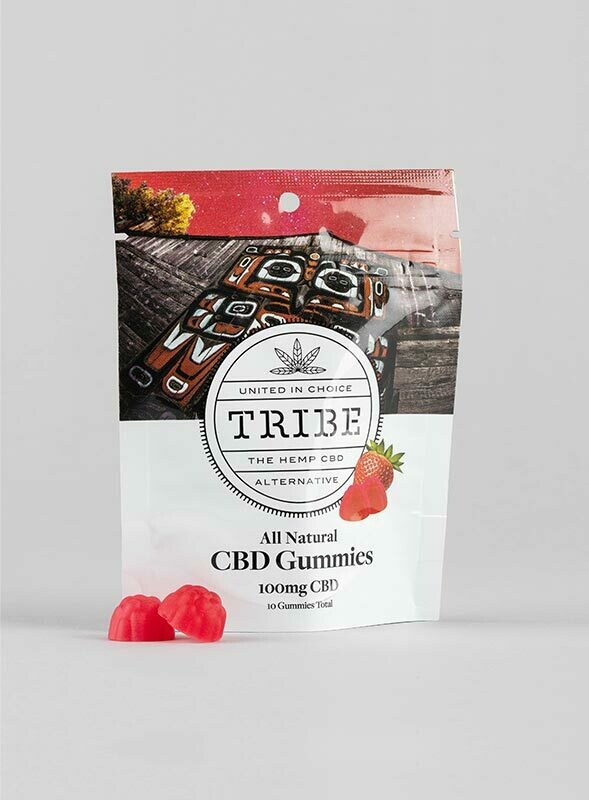 Hemp CBD TRIBE Gummies Mixed Berry 100mg 10/10ct