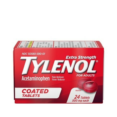 Tylenol Extra Strg COATED 24ct Tablets Each