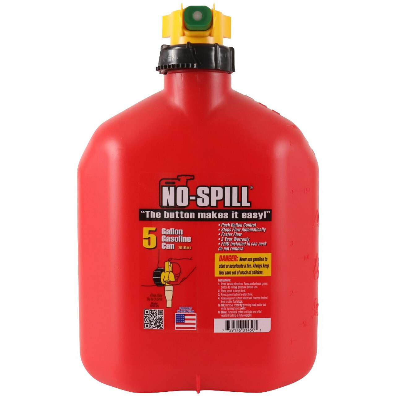 5 Gallon Gas Can with FMD 3/cs