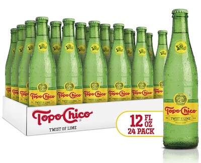 Topo Chico Glass LIME Water 24/12oz