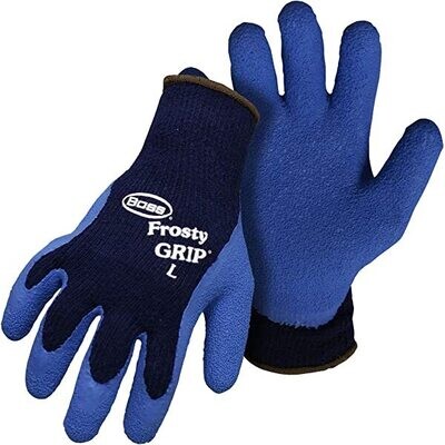 Boss Frosty Grip Insulated Rubber Palm Gloves 12 count #8439L