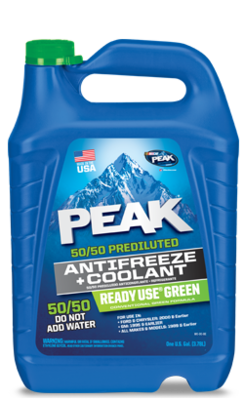 Peak Ready Use 5050 Green Antifreeze 6/1 gal