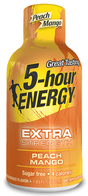 5 Hour Energy Extra Strength Peach Mango 12/2 oz