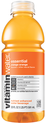 12ct Vitamin Water Essential Orange 20 oz