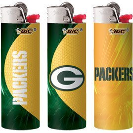 BIC Green Bay Packers Lighters 50 count