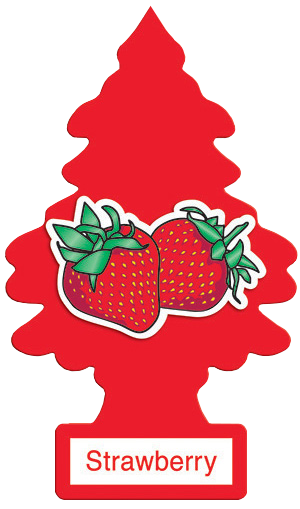 Little Trees Car Fresheners Strawberry Singles 24 count