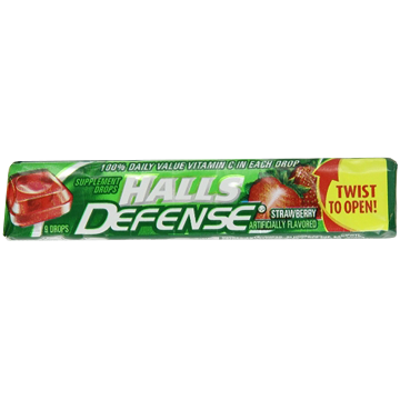 Halls Defense Strawberry 20/9ct