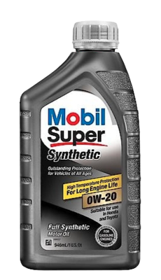 Mobil Super Synthetic Oil 0W20 6/1 qt