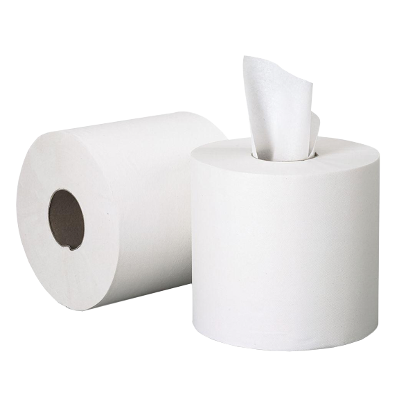 Reliable Center Pull Towels White 2ply 6/cs 7.6x10