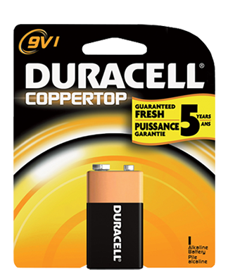 Duracell Coppertop Original 9 Volt Each