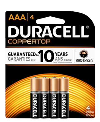 Duracell Coppertop Original AAA 4pk Each