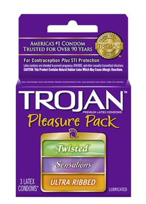 Trojan Pleasure Pack (Dark Purple) 6/3pk