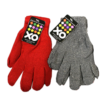 Assorted Color Winter Gloves 12 count