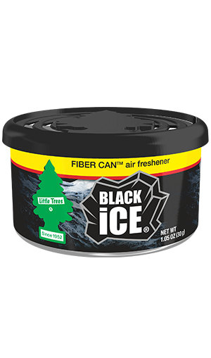 Little Tree Fiber Cans Black Ice 4 ct
