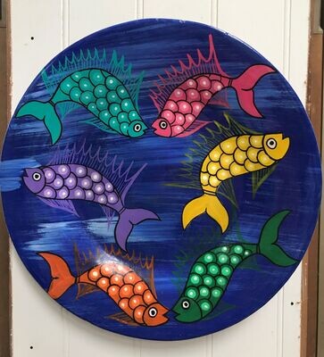 Hand Painted Fish Plate