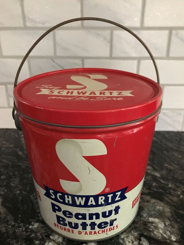 Vintage Schwartz Peanut Butter Tin