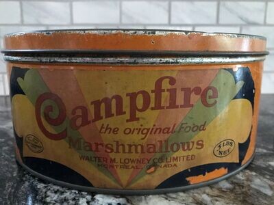 SOLD - Campfire Marshmallows Vintage Tin