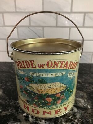 SOLD - Pride of Ontario Honey Tin , Vintage