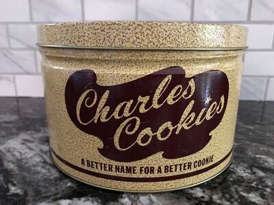 Vintage Charles Cookies Tin