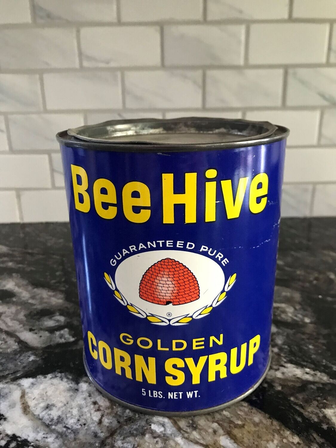 Bee Hive Corn Syrup Tin