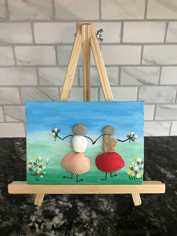 Beach Art - Best Friends