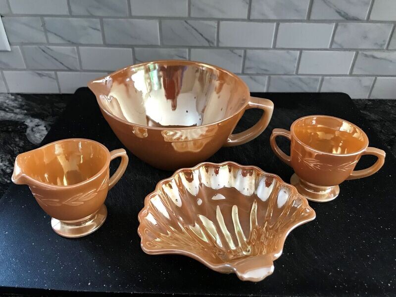 Fire King Peach Lusterware