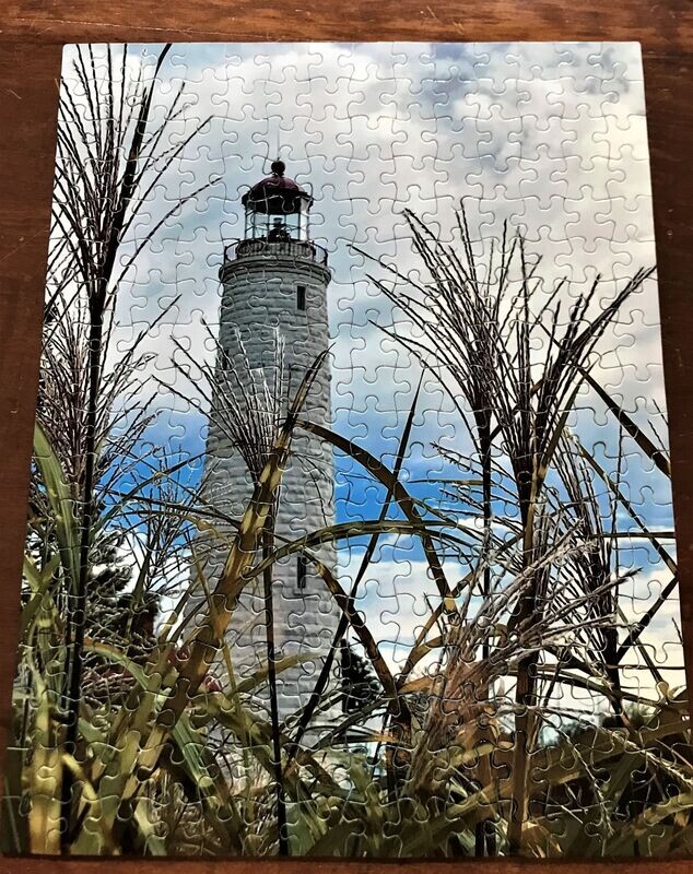 Point Clark Lighthouse Puzzle  with Grasses