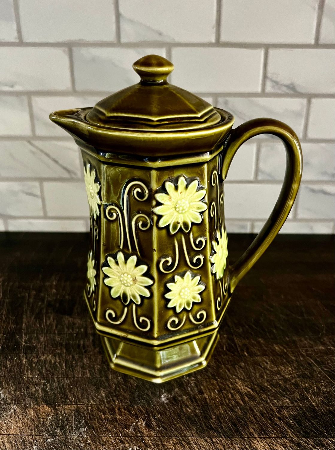 MCM Ceramic Coffee Pot