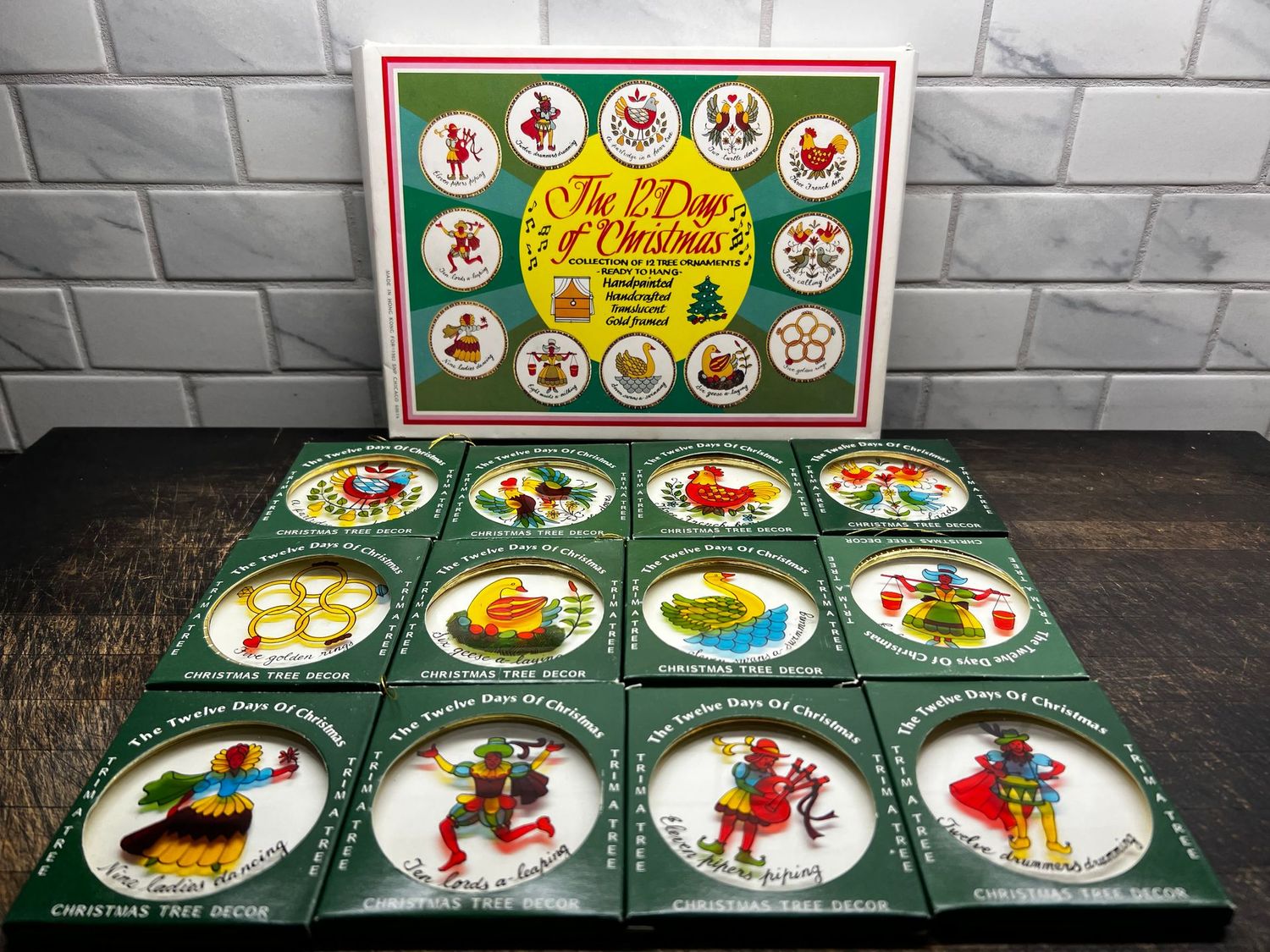Vintage 12 Days of Christmas Ornaments - SOLD