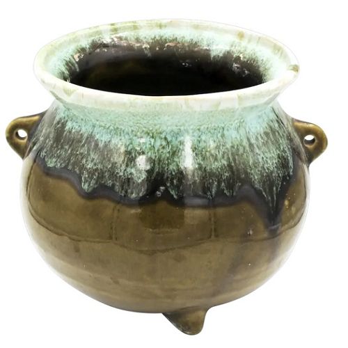 Blue Drip Glaze Planter
