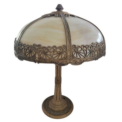 Slag Glass Lamp