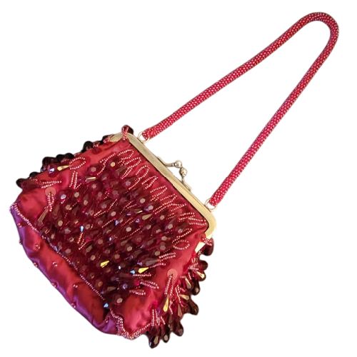 Red Beaded Purse