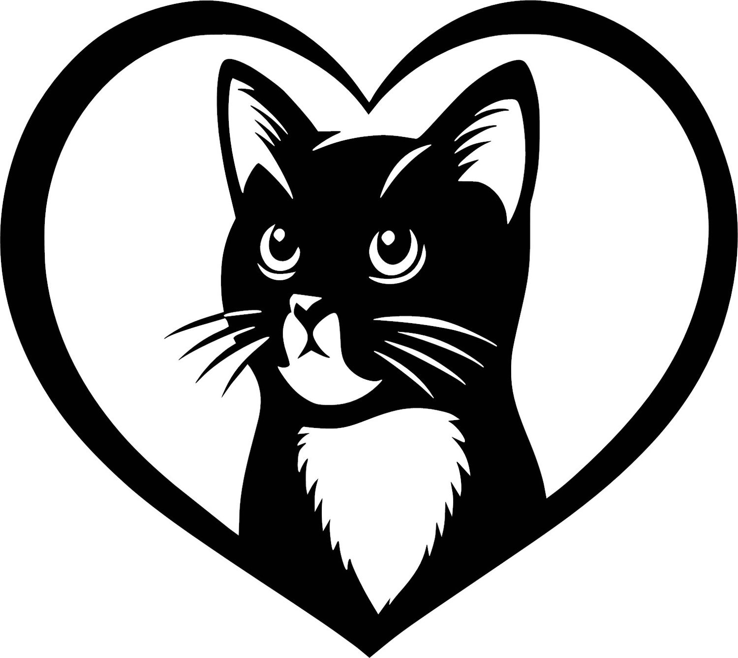 Cat Inside Of Heart