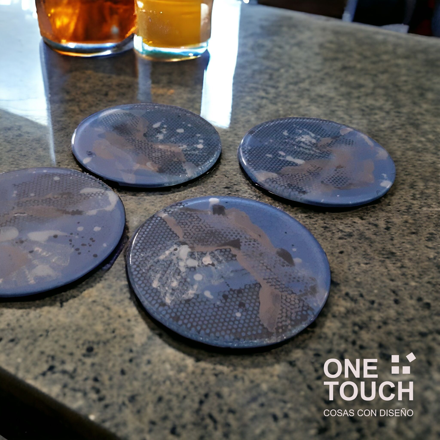 Posavasos Juego de 4. Circulares