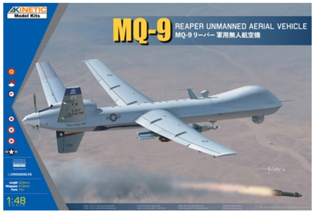Kinetic 48067 1/48 MQ-9 Reaper Unmanned Aerial Vehicle