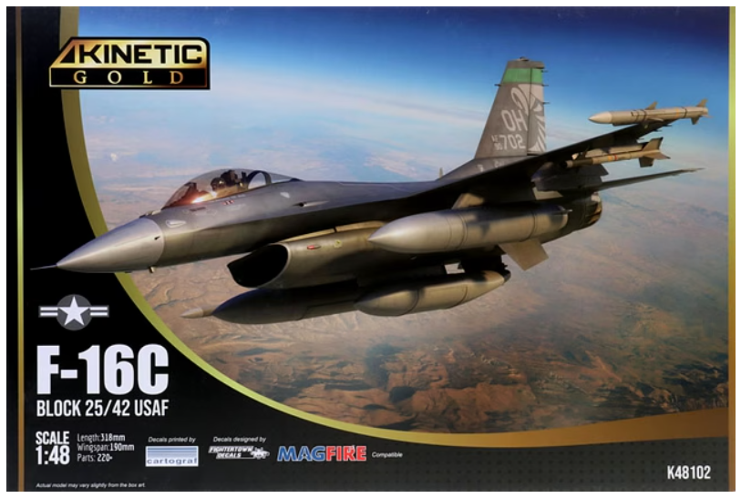 Kinetic 48102 1/48 F-16C Block 25/42 USAF