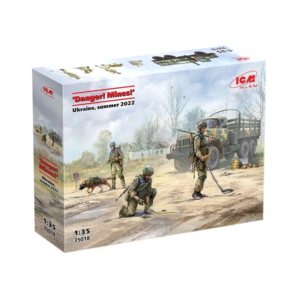 ICM 35018 1/35 Danger Mines Ukraine 2022