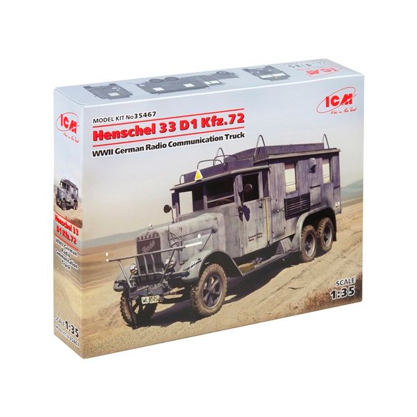 ICM 35467 1/35 Henschel 33 D1 Kfz 72 WWI