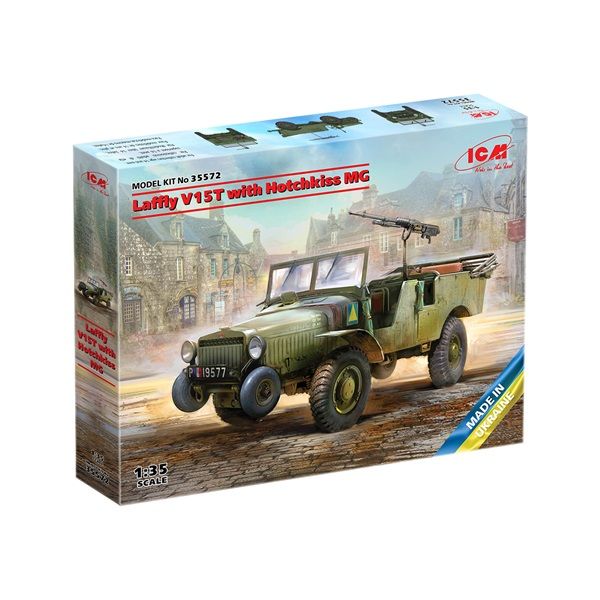 ICM 35572 1/35 Laffly V15T w/Hotchkiss MG